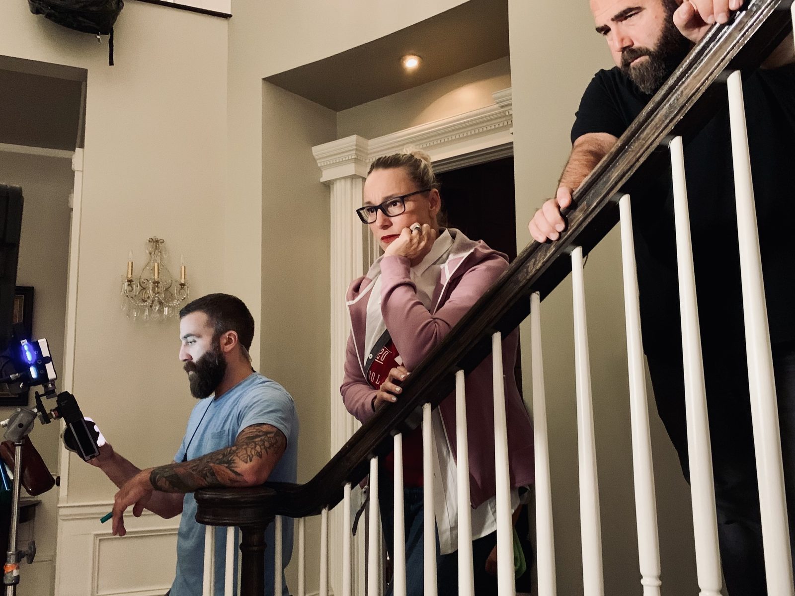 Brandi Bradburn directing on set